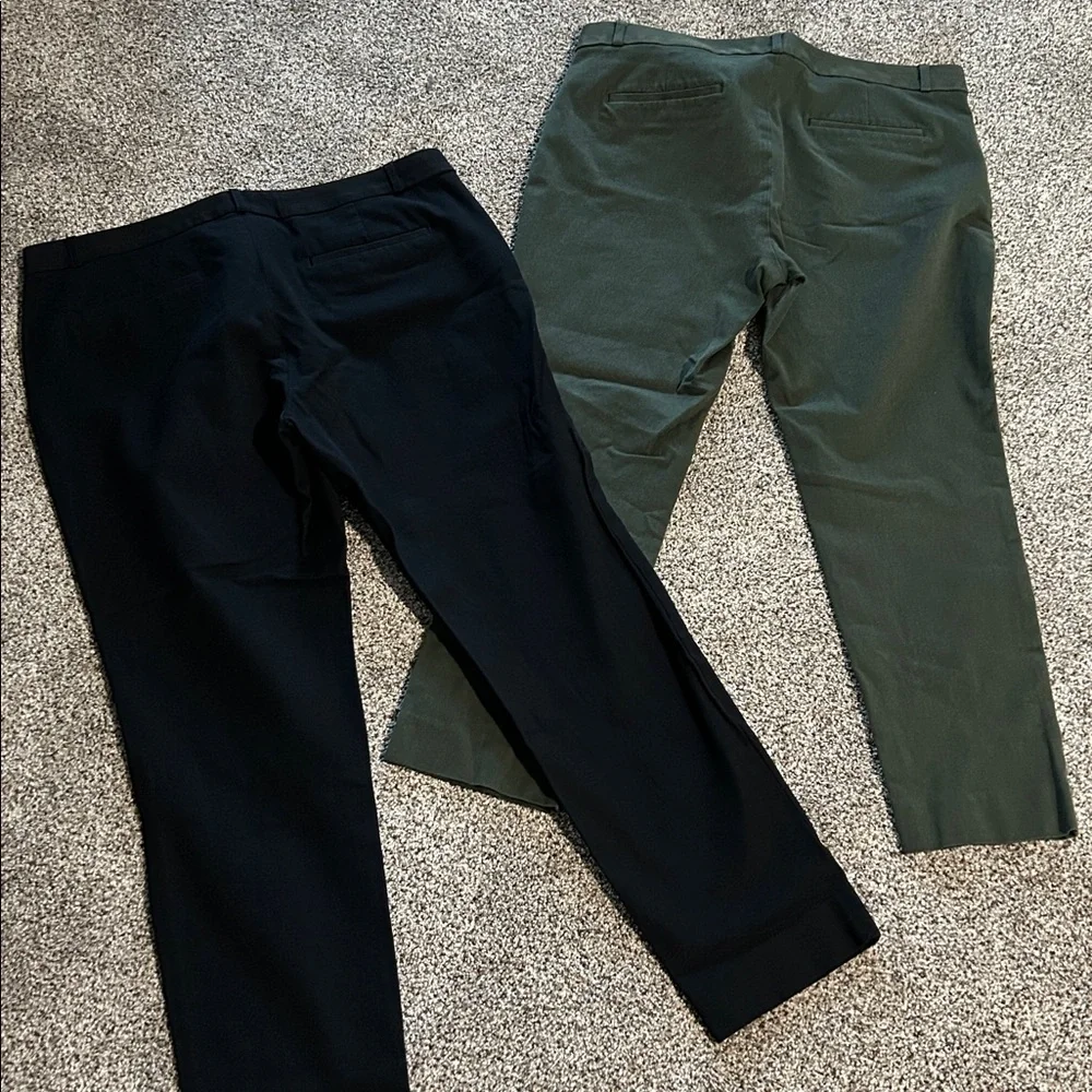 Banana Republic Olive Green & Black Sloan (green is Sloan Curvy Fit) Pants - Picture 4 of 4